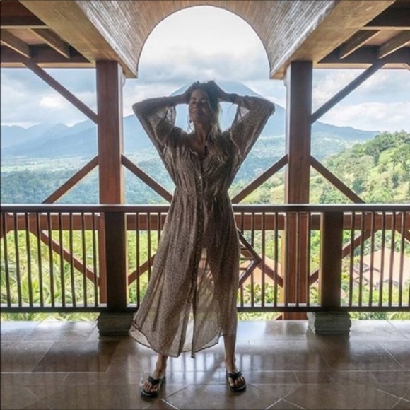 Boho Leopard Maxi Dress - Picture 3 of 3